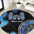 Personalised Aboriginal Art Woman Symbol Round Carpet