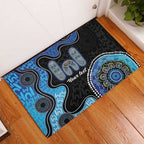 Personalised Aboriginal Art Woman Symbol Rubber Doormat