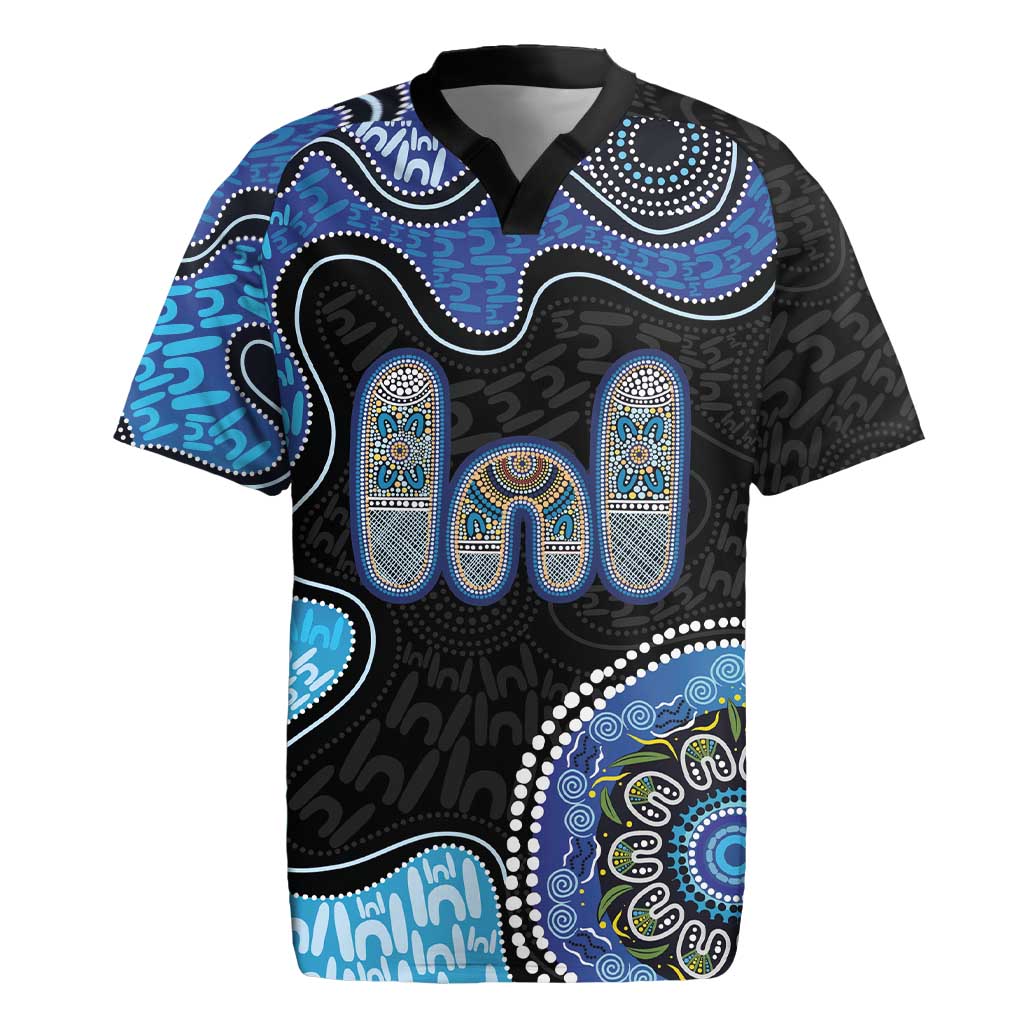 Personalised Aboriginal Art Woman Symbol Rugby Jersey