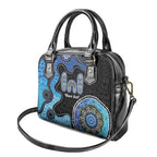 Personalised Aboriginal Art Woman Symbol Shoulder Handbag