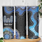 Personalised Aboriginal Art Woman Symbol Skinny Tumbler