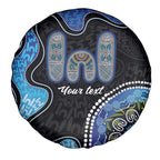 Personalised Aboriginal Art Woman Symbol Spare Tire Cover