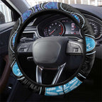 Aboriginal Art Woman Symbol Steering Wheel Cover
