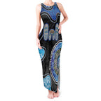 Personalised Aboriginal Art Woman Symbol Tank Maxi Dress