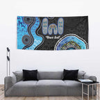 Personalised Aboriginal Art Woman Symbol Tapestry