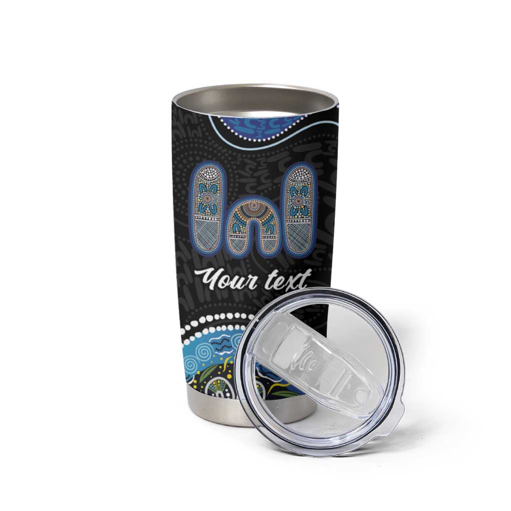 Personalised Aboriginal Art Woman Symbol Tumbler Cup
