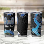 Personalised Aboriginal Art Woman Symbol Tumbler Cup
