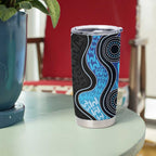 Personalised Aboriginal Art Woman Symbol Tumbler Cup