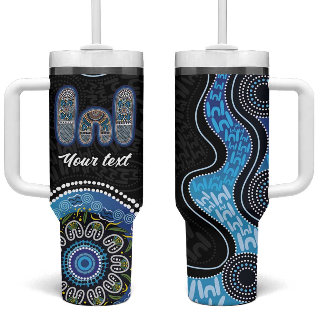 Personalised Aboriginal Art Woman Symbol Tumbler With Handle