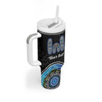 Personalised Aboriginal Art Woman Symbol Tumbler With Handle