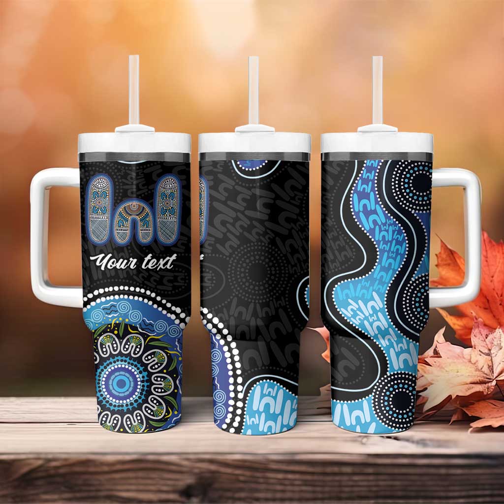 Personalised Aboriginal Art Woman Symbol Tumbler With Handle