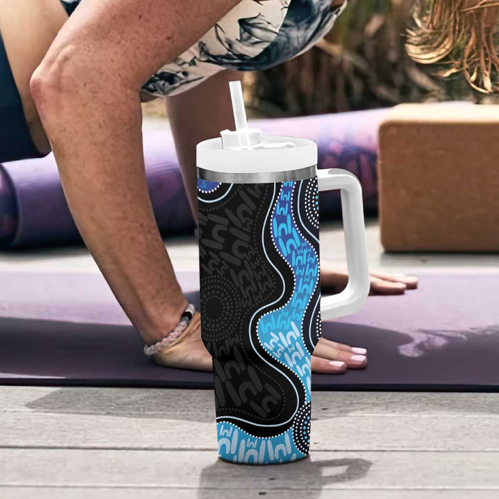 Personalised Aboriginal Art Woman Symbol Tumbler With Handle