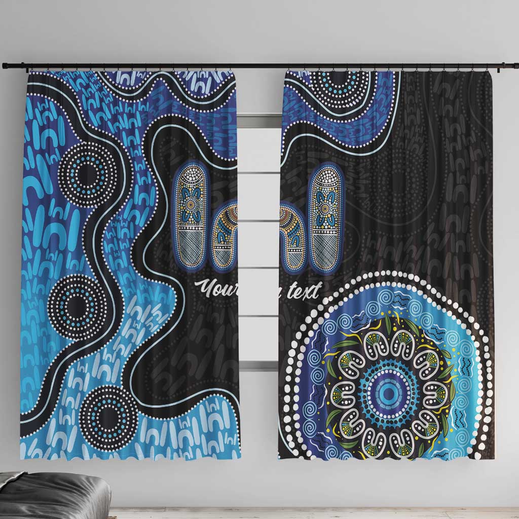 Personalised Aboriginal Art Woman Symbol Window Curtain