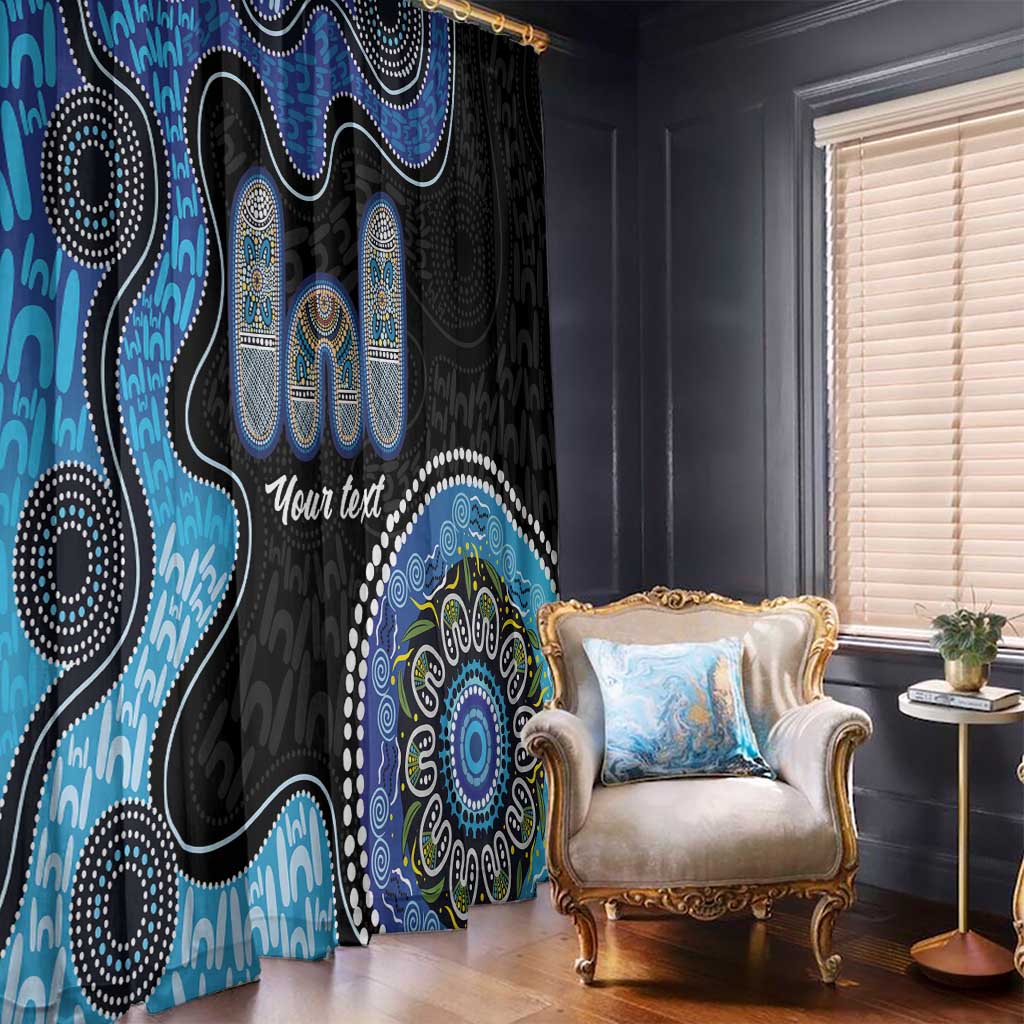 Personalised Aboriginal Art Woman Symbol Window Curtain