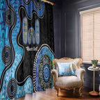 Personalised Aboriginal Art Woman Symbol Window Curtain