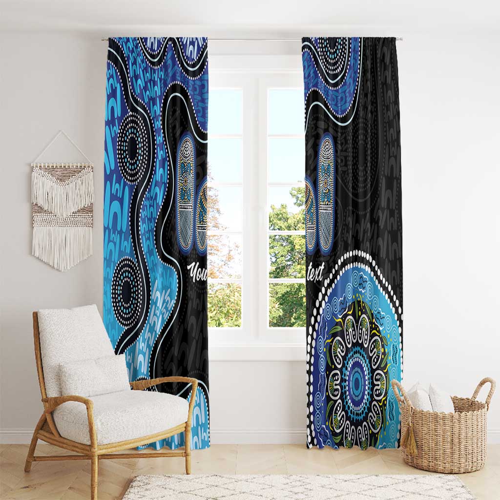 Personalised Aboriginal Art Woman Symbol Window Curtain