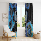 Personalised Aboriginal Art Woman Symbol Window Curtain