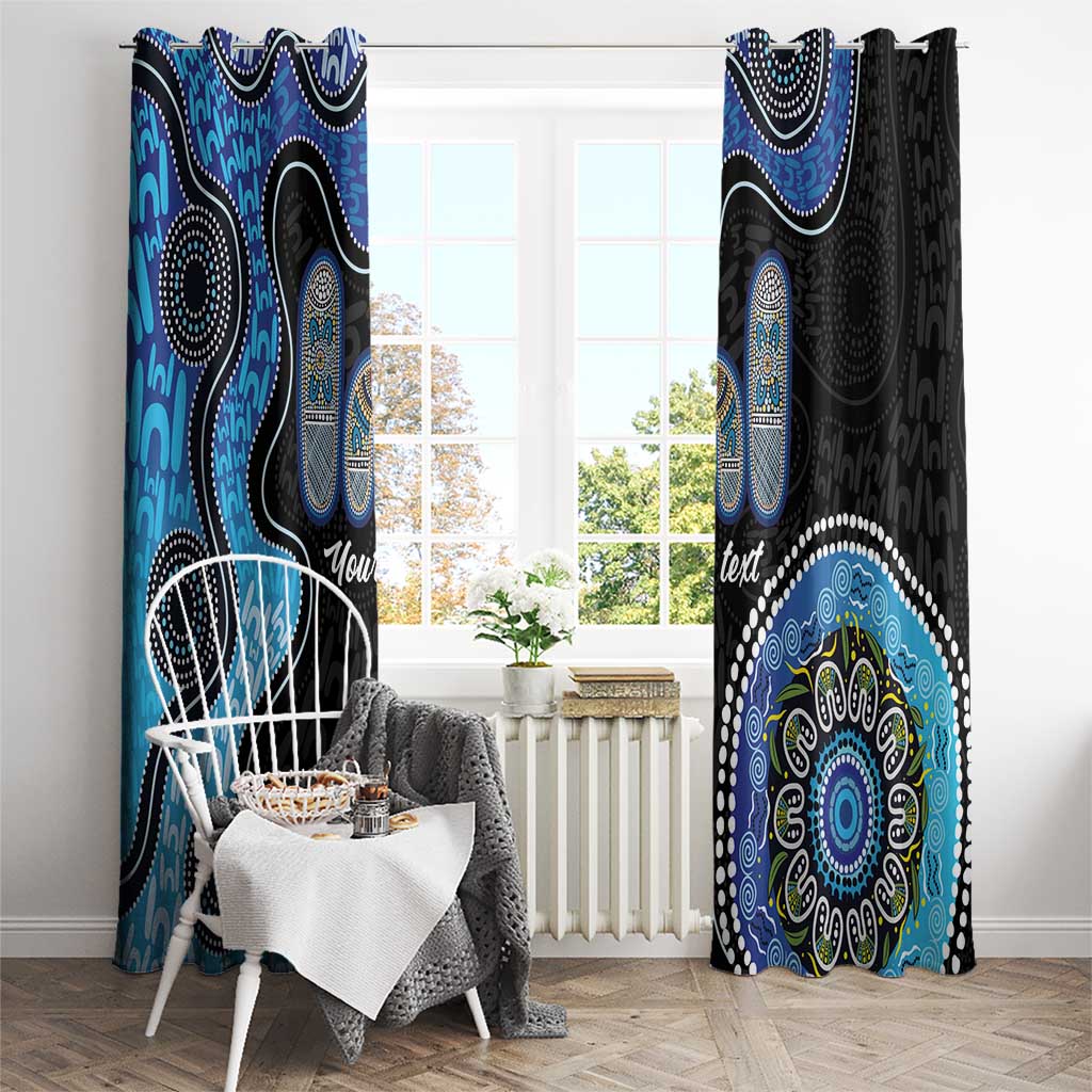 Personalised Aboriginal Art Woman Symbol Window Curtain
