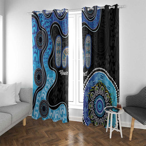 Personalised Aboriginal Art Woman Symbol Window Curtain