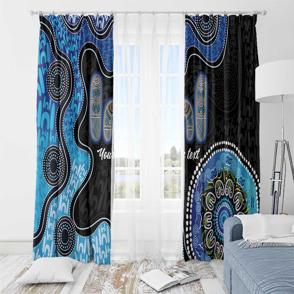 Personalised Aboriginal Art Woman Symbol Window Curtain