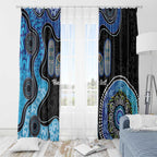 Personalised Aboriginal Art Woman Symbol Window Curtain