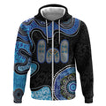 Personalised Aboriginal Art Woman Symbol Zip Hoodie
