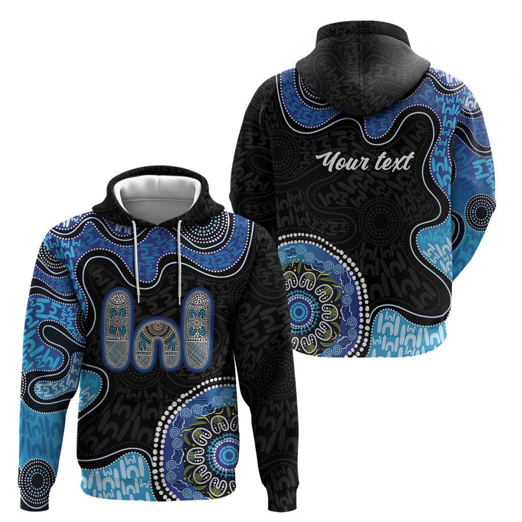 Personalised Aboriginal Art Woman Symbol Zip Hoodie