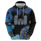 Personalised Aboriginal Art Woman Symbol Zip Hoodie