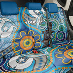 Personalised Aboriginal Platypus Back Car Seat Cover Torres Strait Islander Dhari Indigenous Dot Art