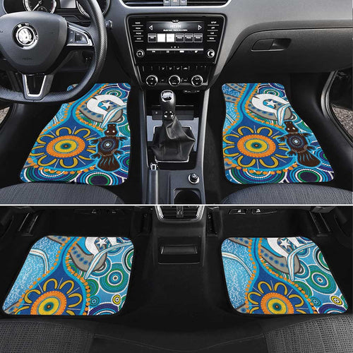 Personalised Aboriginal Platypus Car Mats Torres Strait Islander Dhari Indigenous Dot Art