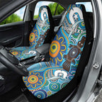Personalised Aboriginal Platypus Car Seat Cover Torres Strait Islander Dhari Indigenous Dot Art