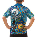 Personalised Aboriginal Platypus Family Matching Mermaid Dress and Hawaiian Shirt Torres Strait Islander Dhari Indigenous Dot Art