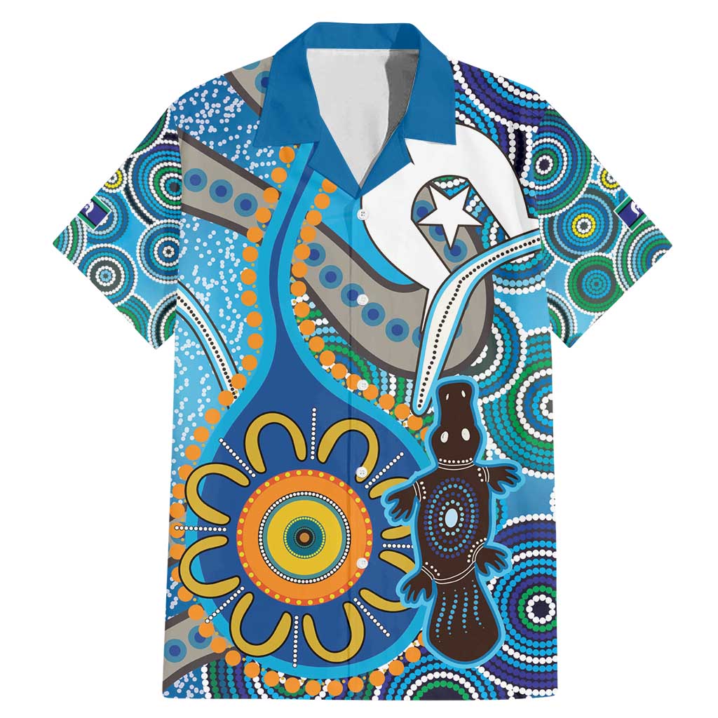 Personalised Aboriginal Platypus Family Matching Mermaid Dress and Hawaiian Shirt Torres Strait Islander Dhari Indigenous Dot Art