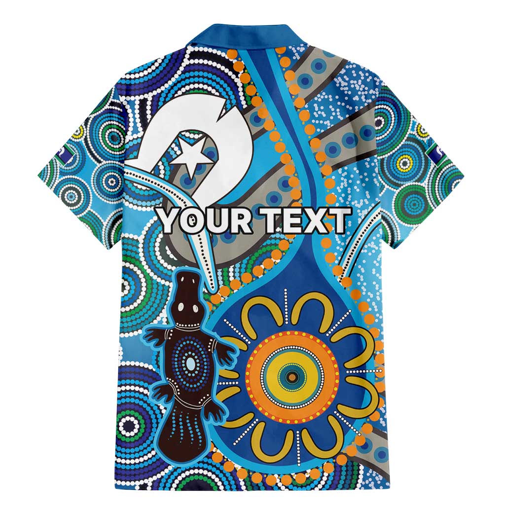 Personalised Aboriginal Platypus Family Matching Mermaid Dress and Hawaiian Shirt Torres Strait Islander Dhari Indigenous Dot Art