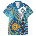 Personalised Aboriginal Platypus Family Matching Off Shoulder Maxi Dress and Hawaiian Shirt Torres Strait Islander Dhari Indigenous Dot Art