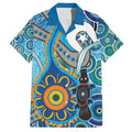 Personalised Aboriginal Platypus Family Matching Short Sleeve Bodycon Dress and Hawaiian Shirt Torres Strait Islander Dhari Indigenous Dot Art