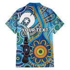 Personalised Aboriginal Platypus Family Matching Summer Maxi Dress and Hawaiian Shirt Torres Strait Islander Dhari Indigenous Dot Art
