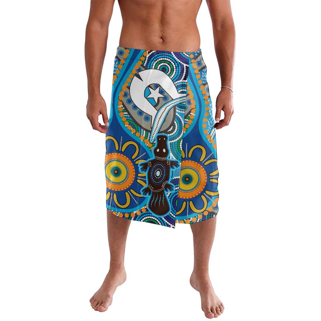 Personalised Aboriginal Platypus Lavalava Torres Strait Islander Dhari Indigenous Dot Art