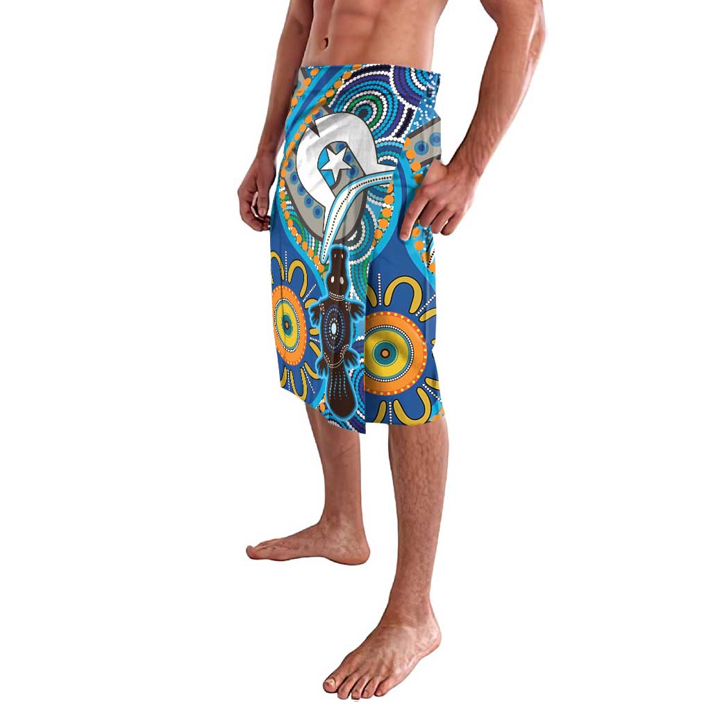 Personalised Aboriginal Platypus Lavalava Torres Strait Islander Dhari Indigenous Dot Art