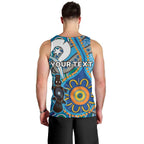 Personalised Aboriginal Platypus Men Tank Top Torres Strait Islander Dhari Indigenous Dot Art