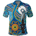 Personalised Aboriginal Platypus Polo Shirt Torres Strait Islander Dhari Indigenous Dot Art
