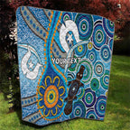 Personalised Aboriginal Platypus Quilt Torres Strait Islander Dhari Indigenous Dot Art
