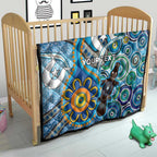 Personalised Aboriginal Platypus Quilt Torres Strait Islander Dhari Indigenous Dot Art