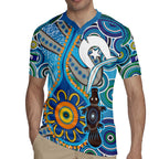 Personalised Aboriginal Platypus Rugby Jersey Torres Strait Islander Dhari Indigenous Dot Art