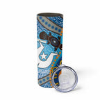 Personalised Aboriginal Platypus Skinny Tumbler Torres Strait Islander Dhari Indigenous Dot Art