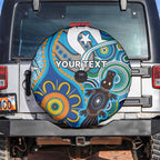 Personalised Aboriginal Platypus Spare Tire Cover Torres Strait Islander Dhari Indigenous Dot Art