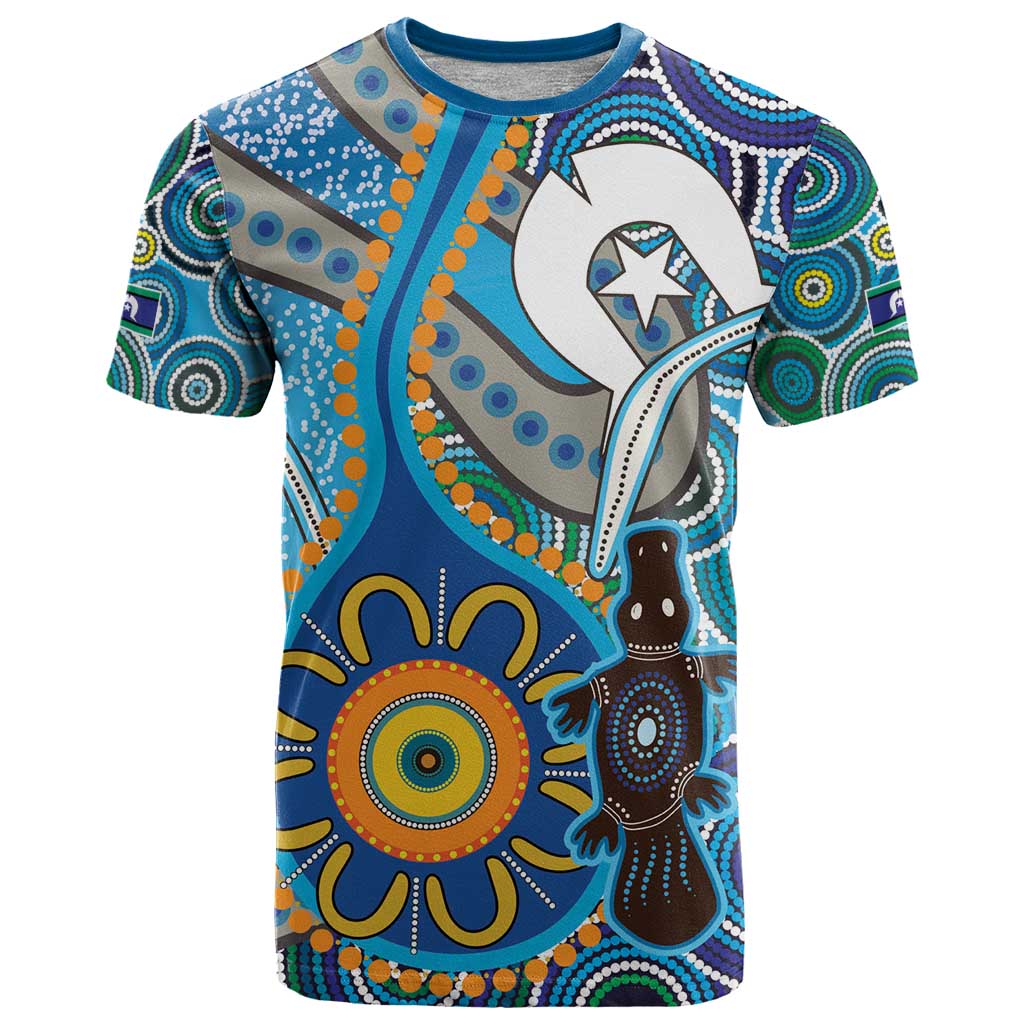 Personalised Aboriginal Platypus T Shirt Torres Strait Islander Dhari Indigenous Dot Art