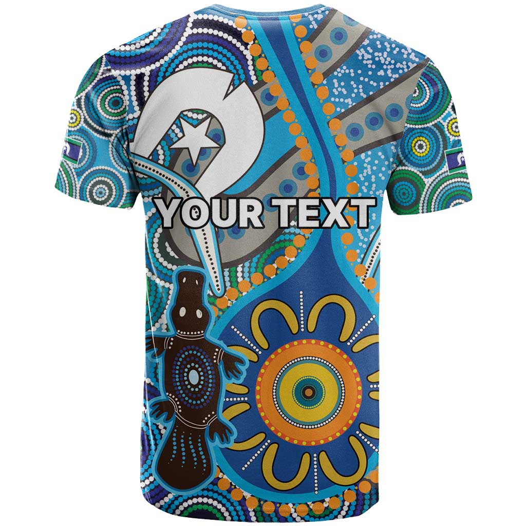 Personalised Aboriginal Platypus T Shirt Torres Strait Islander Dhari Indigenous Dot Art