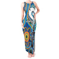 Personalised Aboriginal Platypus Tank Maxi Dress Torres Strait Islander Dhari Indigenous Dot Art
