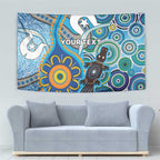 Personalised Aboriginal Platypus Tapestry Torres Strait Islander Dhari Indigenous Dot Art